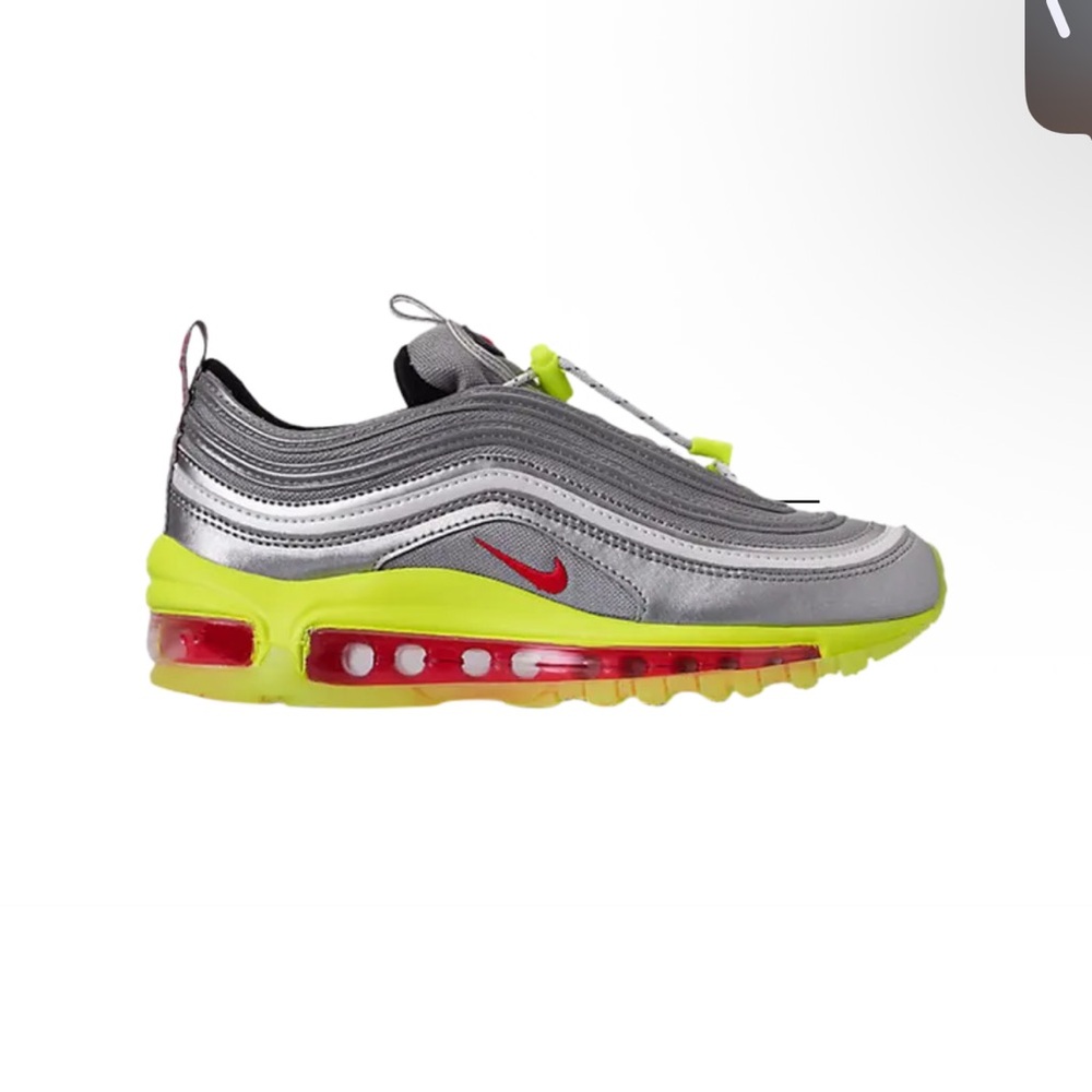 Rare Nike Air Max 97 Rft
Metallic Silver Red Orbit Volt (GS) 7